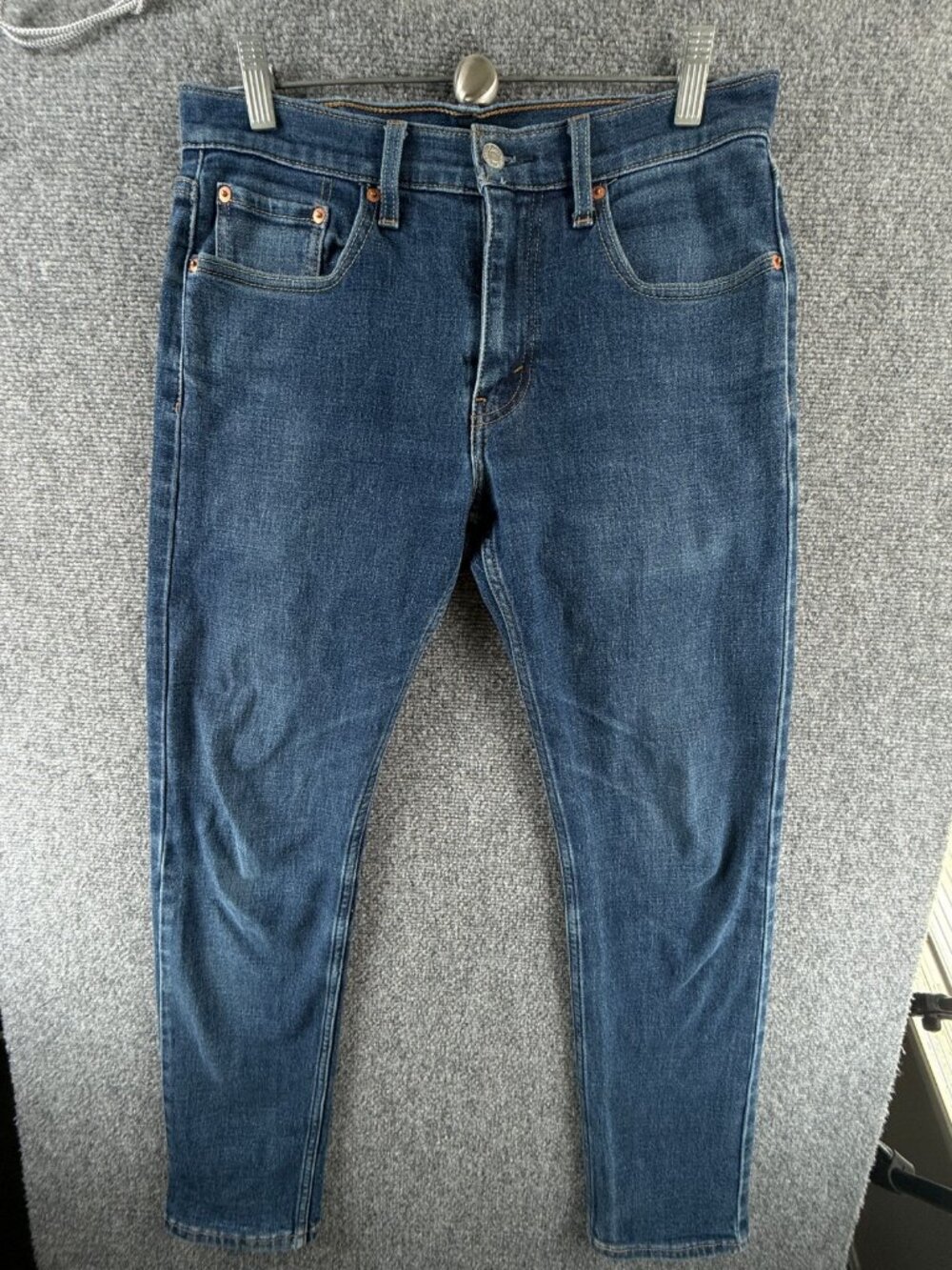 Levis 502 Men Denim Jeans Slim Blue Stretch Performance Red Tab ACTL 31X30